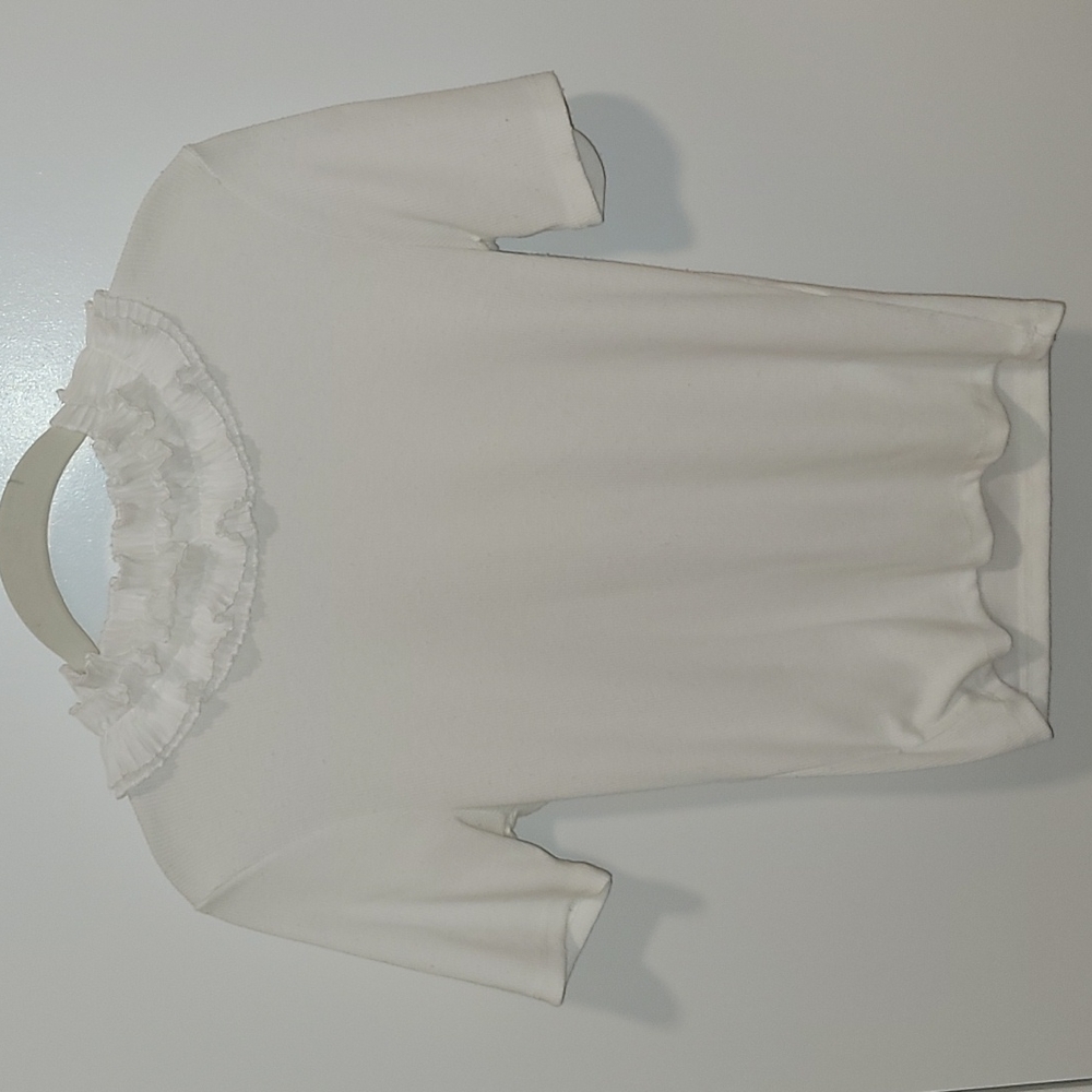 Zara ruffled collar top